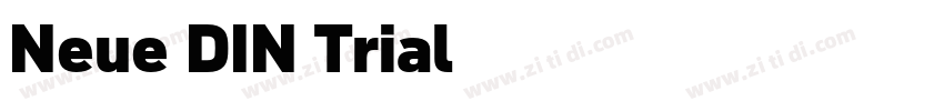 Neue DIN Trial字体转换